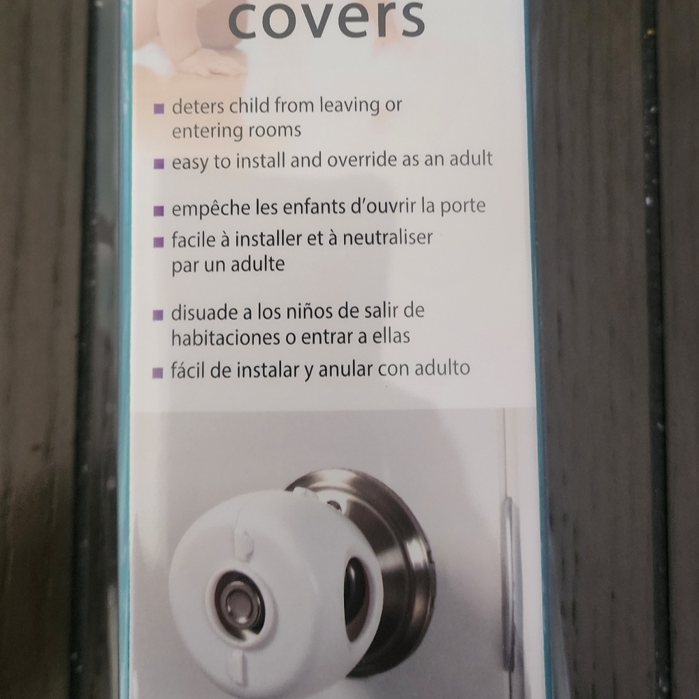 KidCo Door Knob Covers - 3 pkg White - Child Proof Door Knob Covers, Toddler Doo
